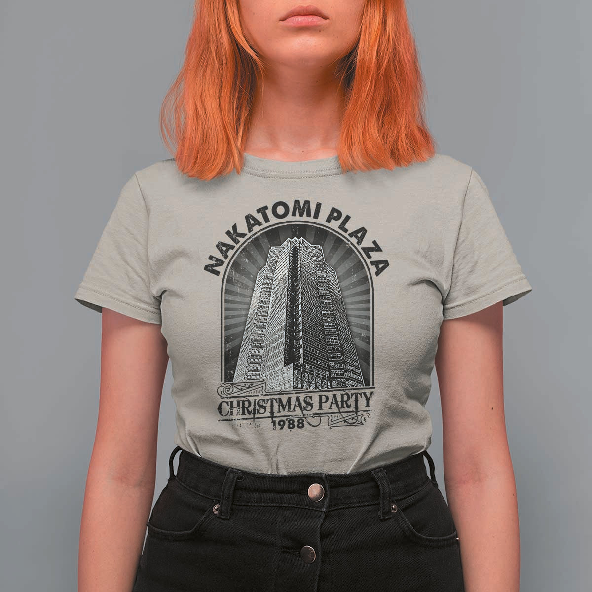 Nakatomi Plaza T Shirt For Women Christmas Party 1988 Retro - Wonder Print Shop