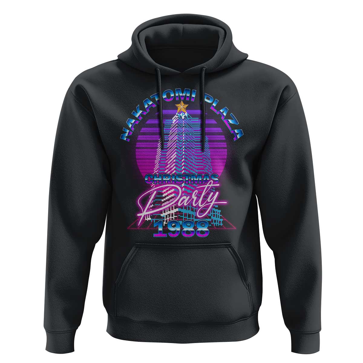 Nakatomi Plaza Christmas Party 1988 Vaporwave Hoodie