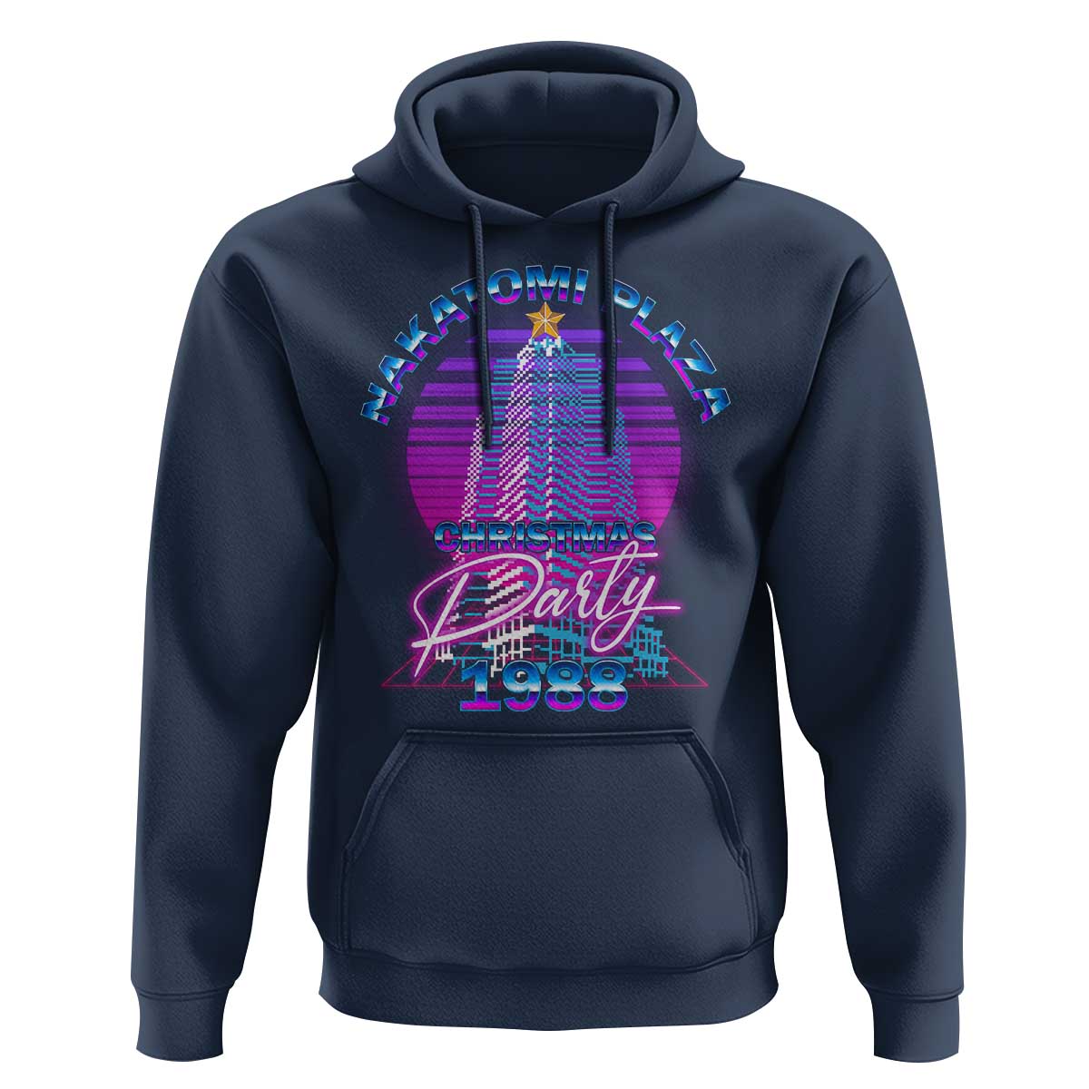 Nakatomi Plaza Christmas Party 1988 Vaporwave Hoodie
