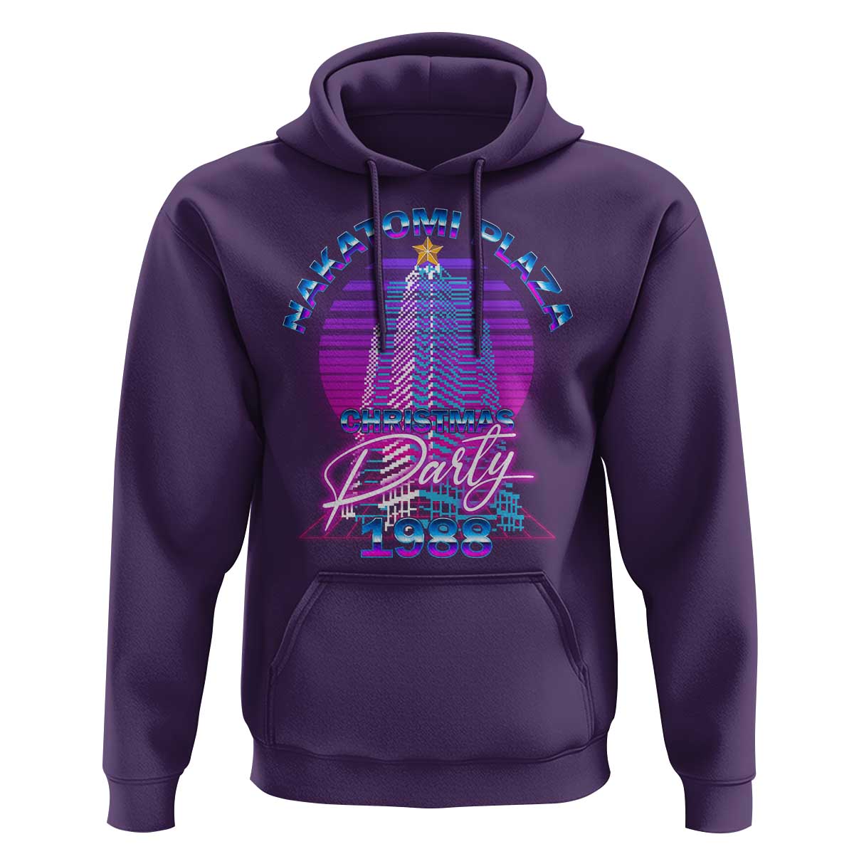 Nakatomi Plaza Christmas Party 1988 Vaporwave Hoodie