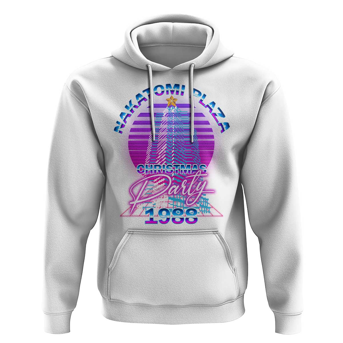 Nakatomi Plaza Christmas Party 1988 Vaporwave Hoodie