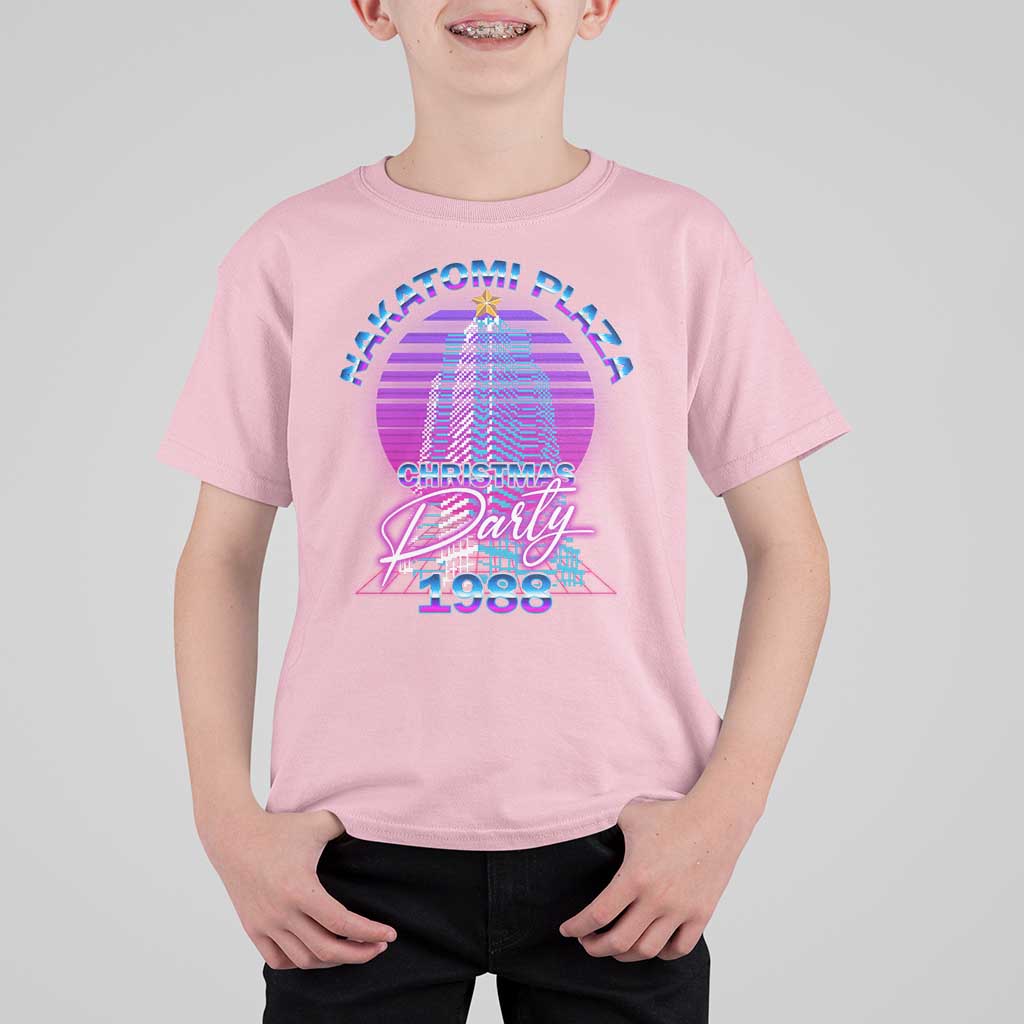 Nakatomi Plaza Christmas Party 1988 Vaporwave T Shirt For Kid - Wonder Print Shop