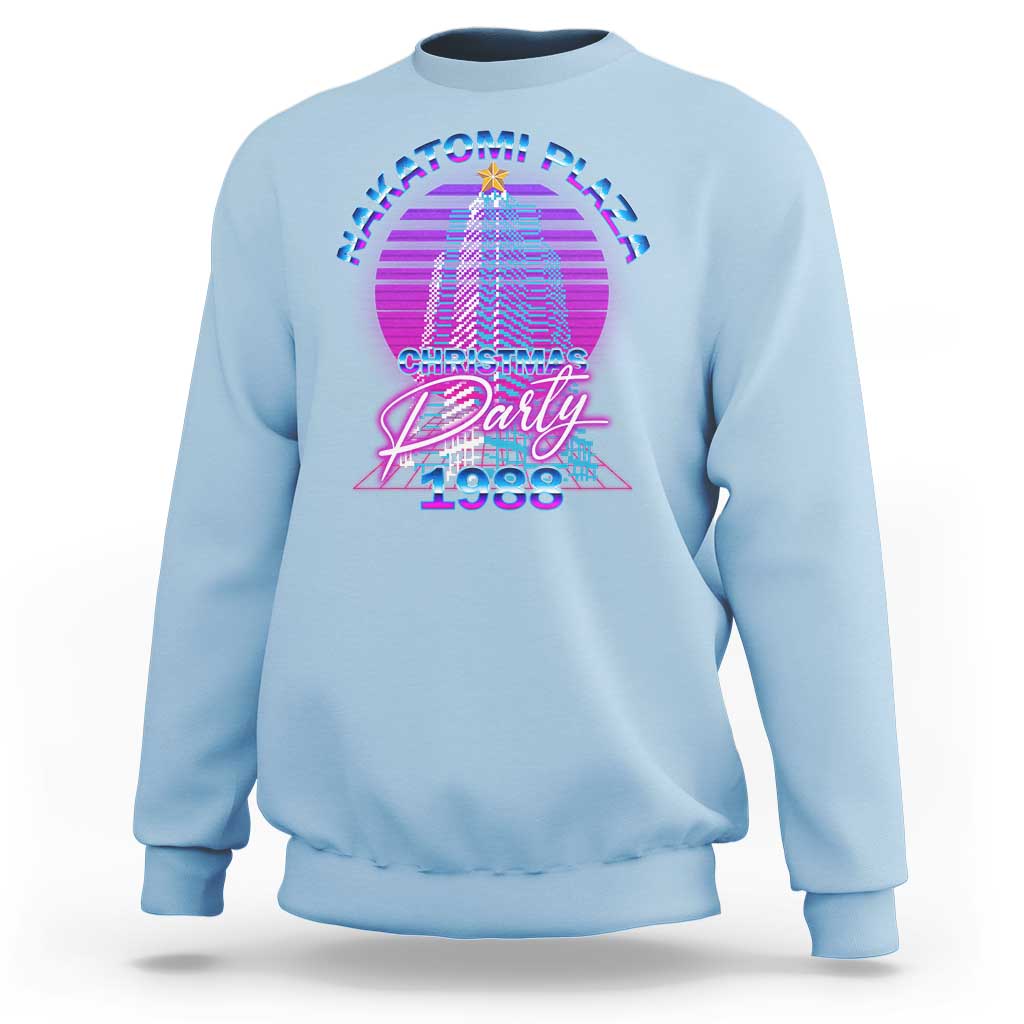 Nakatomi Plaza Christmas Party 1988 Vaporwave Sweatshirt - Wonder Print Shop