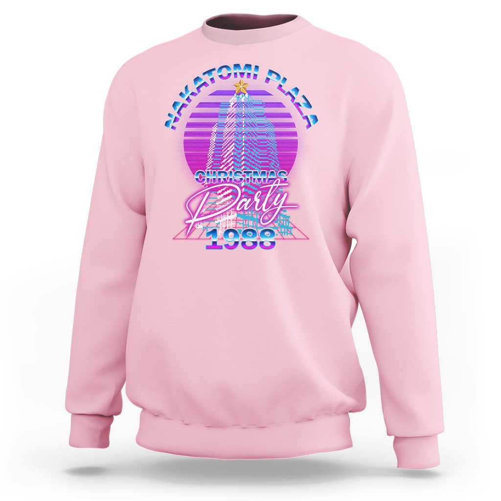 Nakatomi Plaza Christmas Party 1988 Vaporwave Sweatshirt - Wonder Print Shop