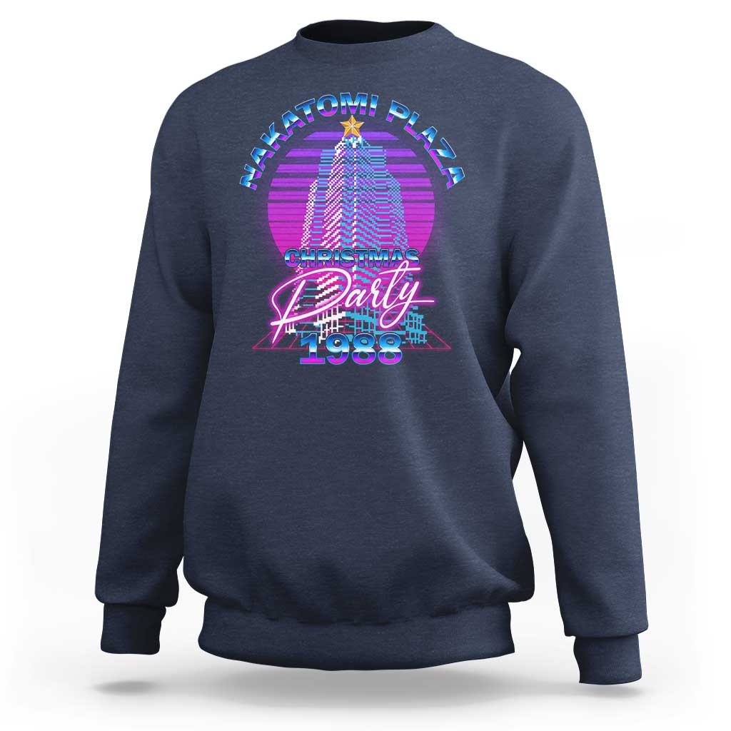 Nakatomi Plaza Christmas Party 1988 Vaporwave Sweatshirt - Wonder Print Shop