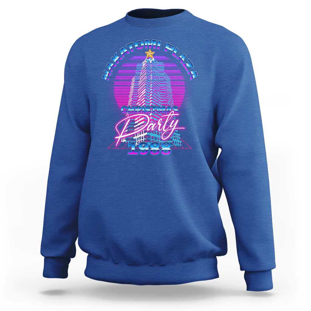 Nakatomi Plaza Christmas Party 1988 Vaporwave Sweatshirt - Wonder Print Shop