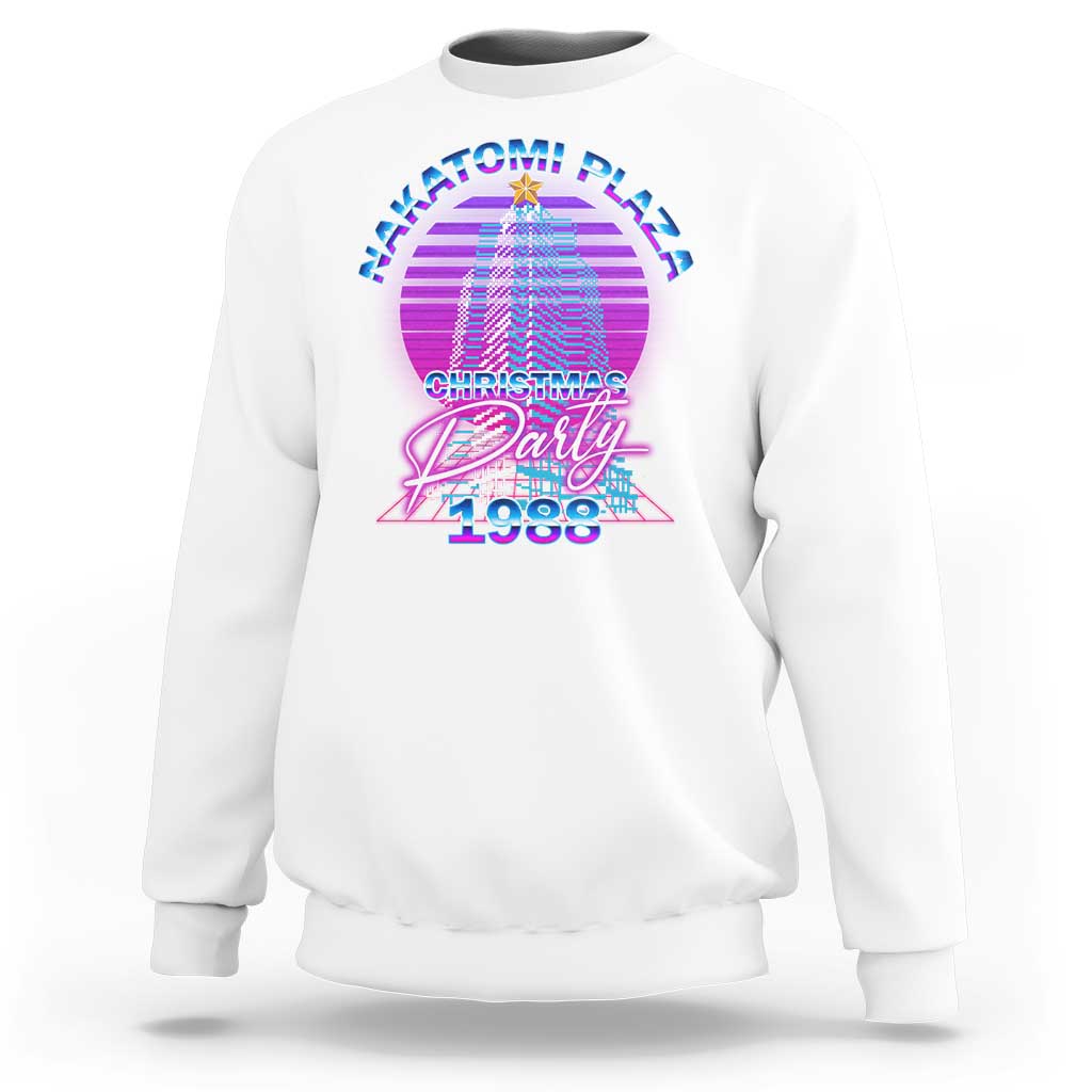 Nakatomi Plaza Christmas Party 1988 Vaporwave Sweatshirt - Wonder Print Shop