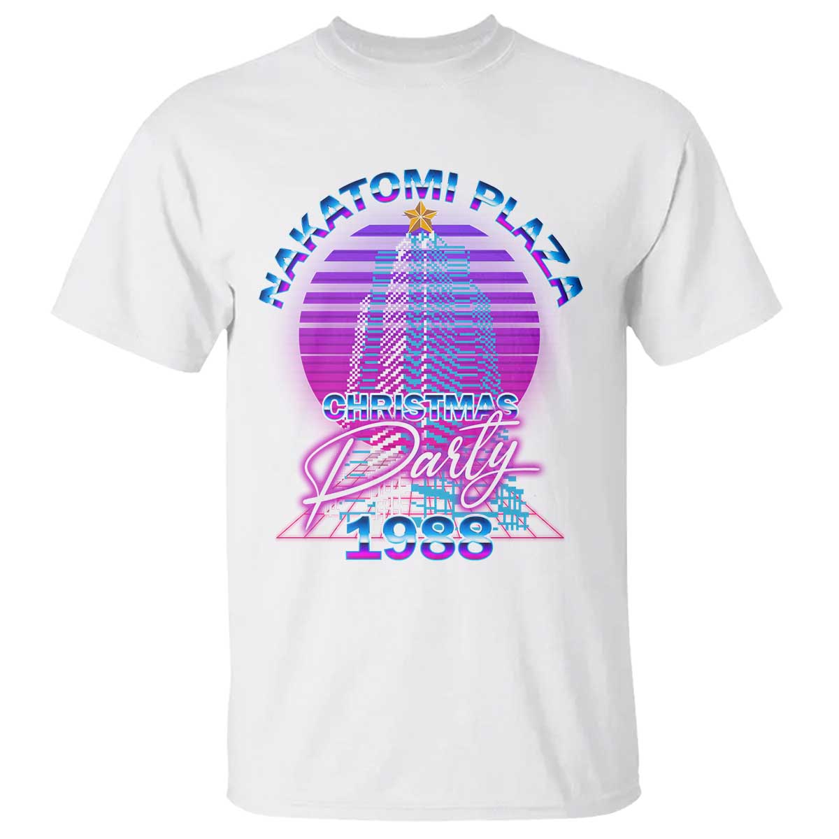 Nakatomi Plaza Christmas Party 1988 Vaporwave T Shirt - Wonder Print Shop