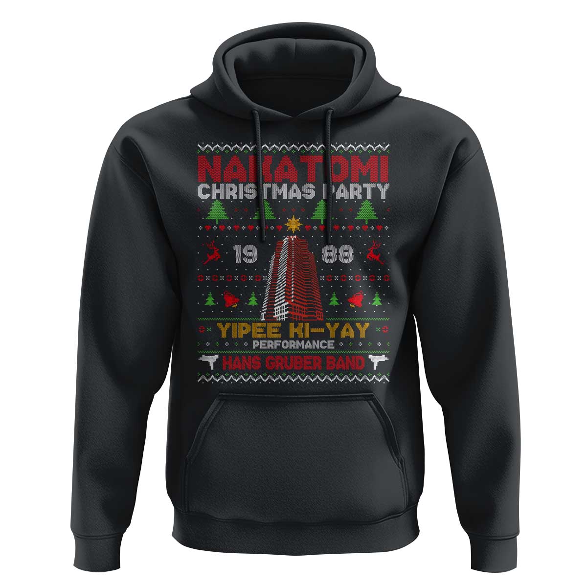 Christmas Nakatomi Hoodie Yipee Ki-Yay Performance Hans Grubrer Band
