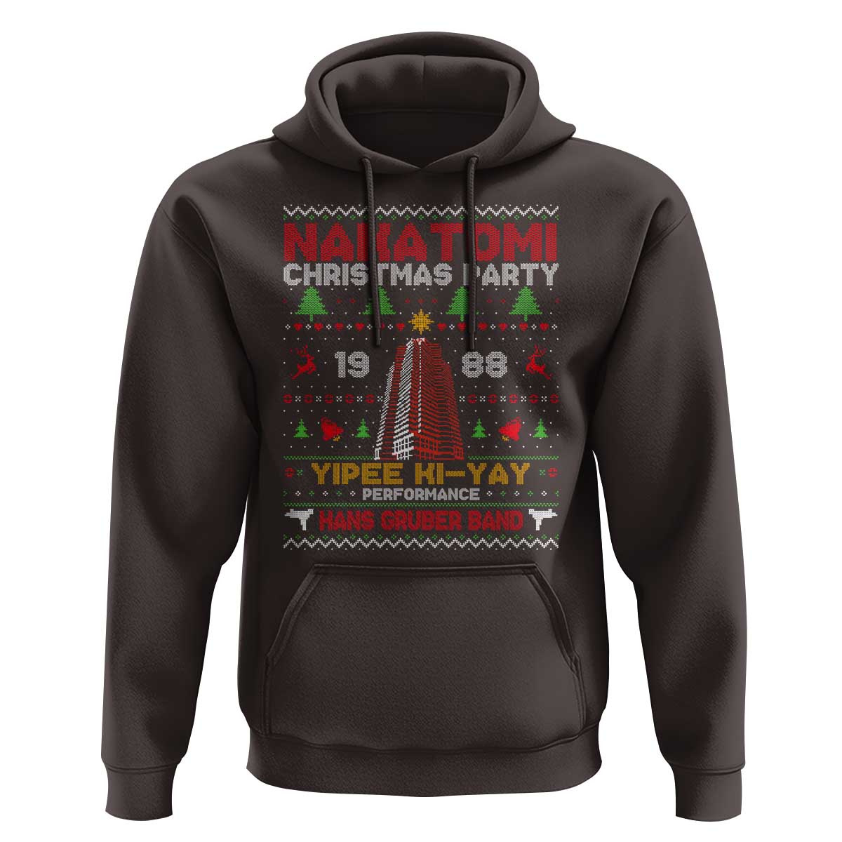 Christmas Nakatomi Hoodie Yipee Ki-Yay Performance Hans Grubrer Band