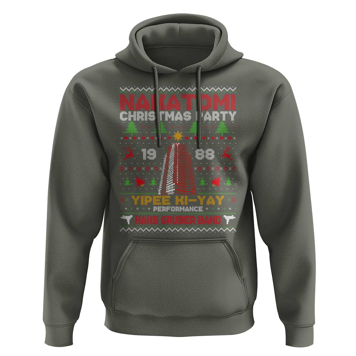 Christmas Nakatomi Hoodie Yipee Ki-Yay Performance Hans Grubrer Band