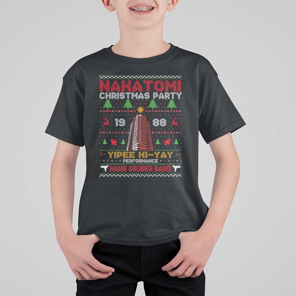 Christmas Nakatomi T Shirt For Kid Yipee Ki-Yay Performance Hans Grubrer Band - Wonder Print Shop