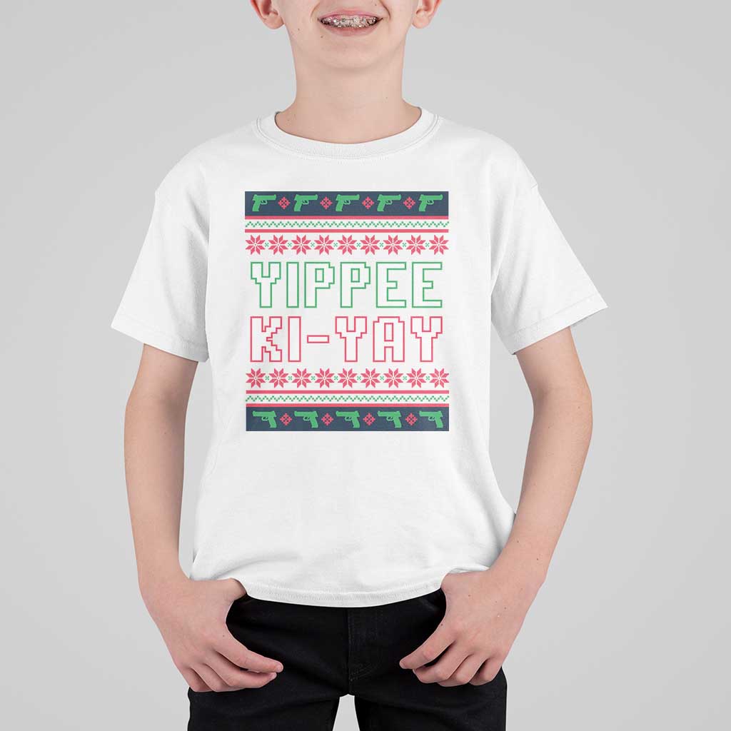 Funny Christmas Nakatomi Plaza Yipee Ki-Yay T Shirt For Kid - Wonder Print Shop