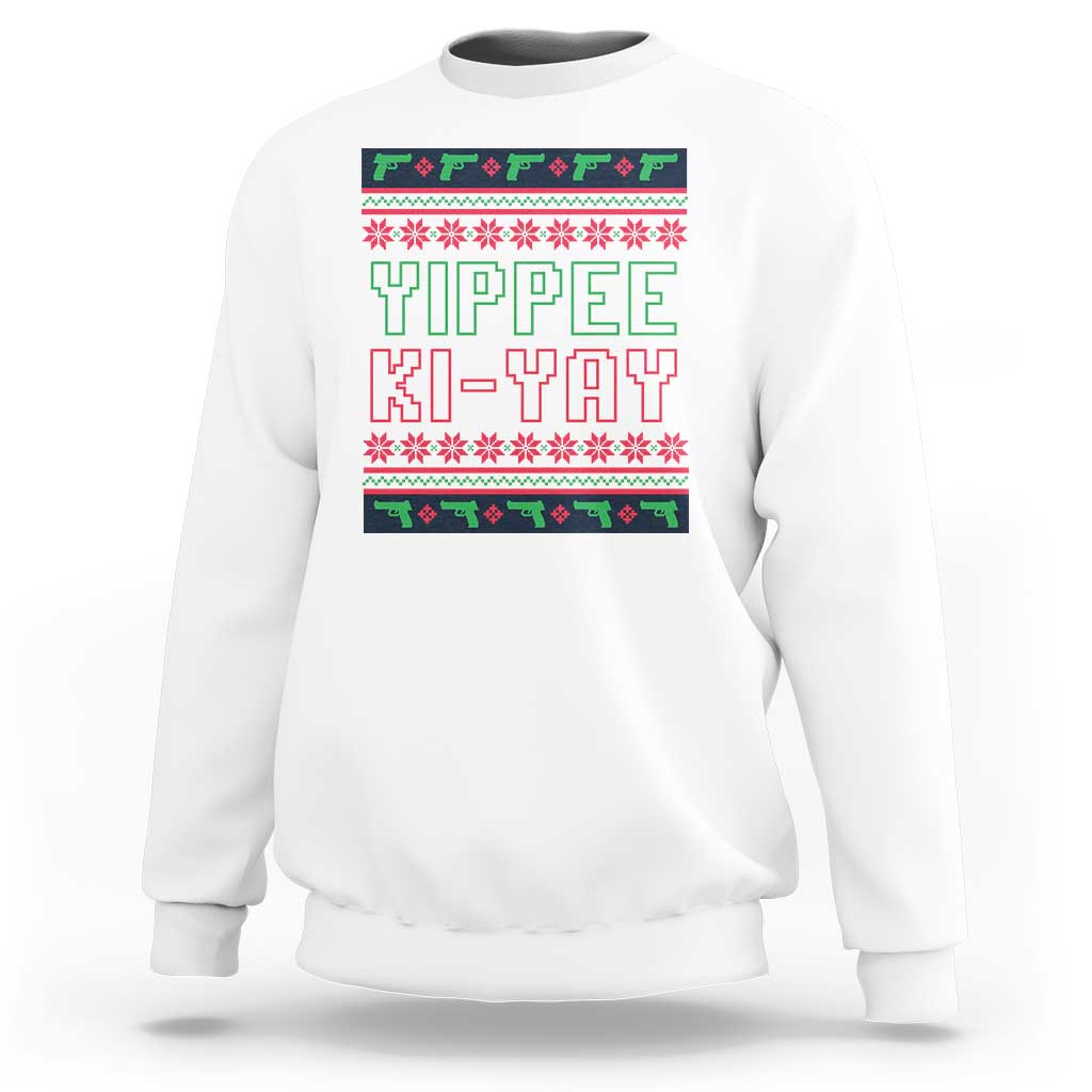 Funny Christmas Nakatomi Plaza Yipee Ki-Yay Sweatshirt - Wonder Print Shop