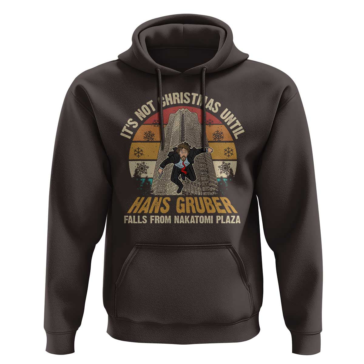 Funny Nakatomi Plaza Hoodie It's Not Christmas Until Hans Gruber Falls
