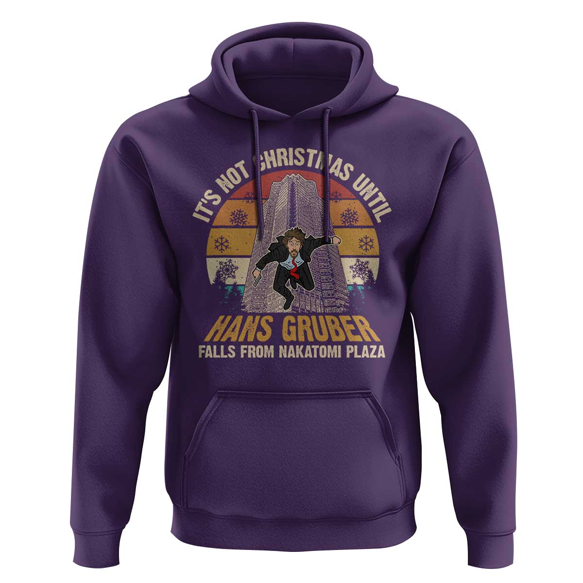 Funny Nakatomi Plaza Hoodie It's Not Christmas Until Hans Gruber Falls
