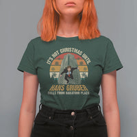 Funny Nakatomi Plaza T Shirt For Women It's Not Christmas Until Hans Gruber Falls - Wonder Print Shop