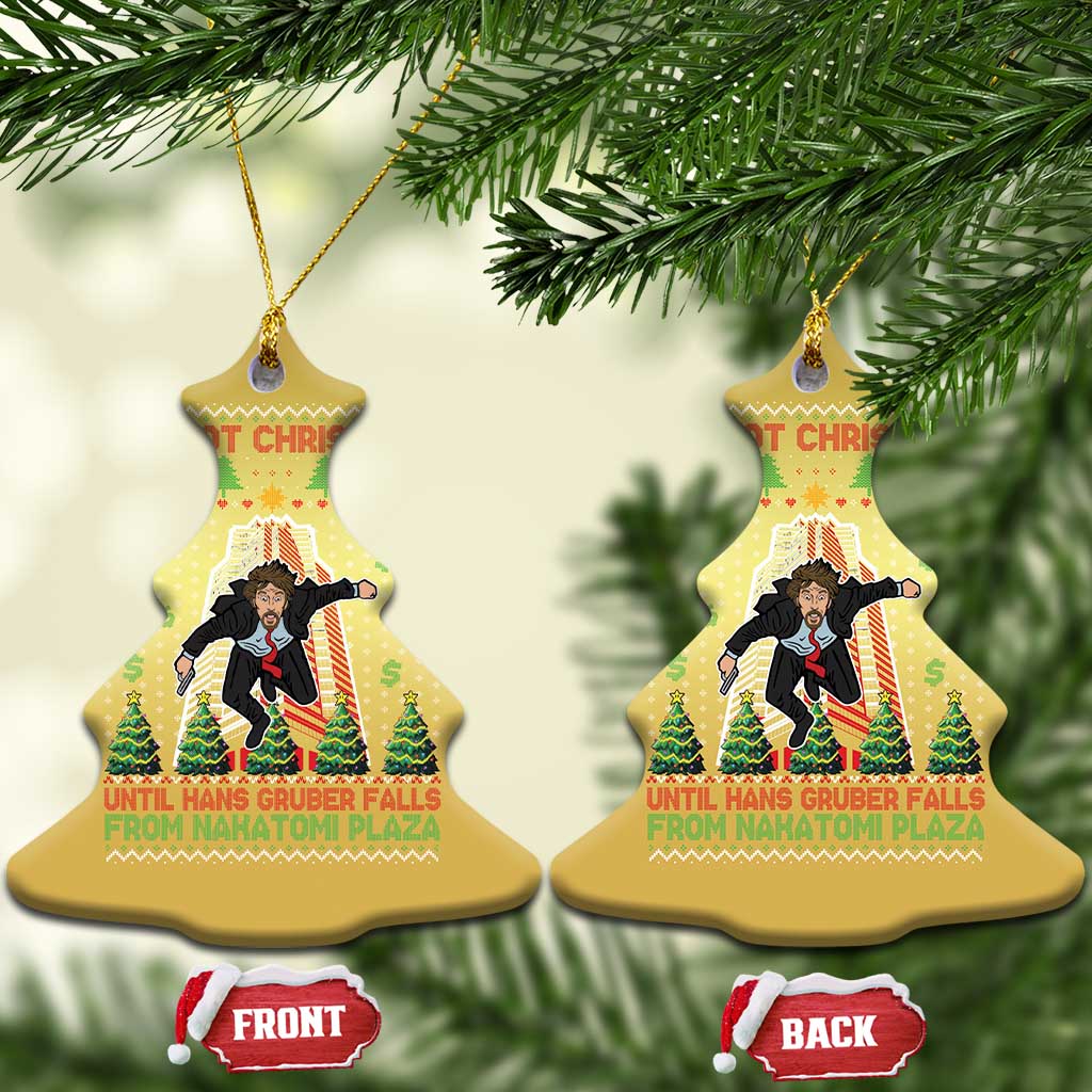 Xmas Nakatomi Plaza Christmas Ornament It's Not Christmas Until Hans Gruber Falls - Wonder Print Shop