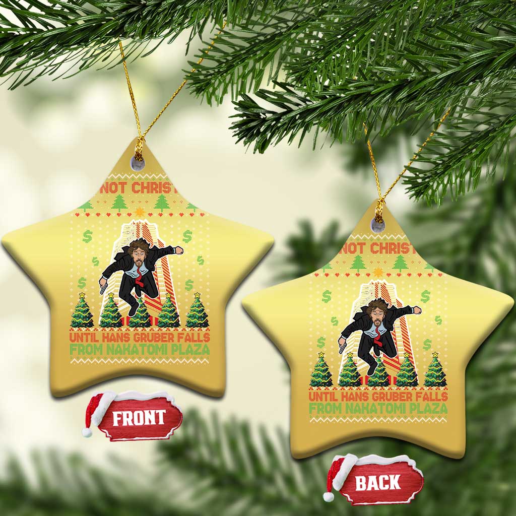 Xmas Nakatomi Plaza Christmas Ornament It's Not Christmas Until Hans Gruber Falls - Wonder Print Shop