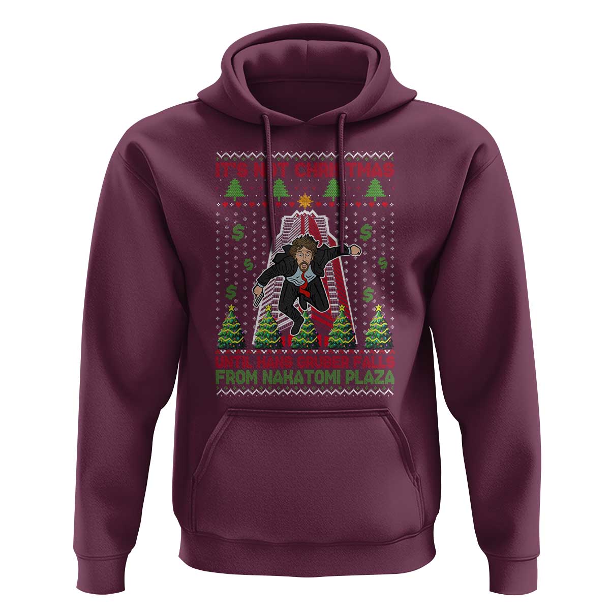 Xmas Nakatomi Plaza Hoodie It's Not Christmas Until Hans Gruber Falls