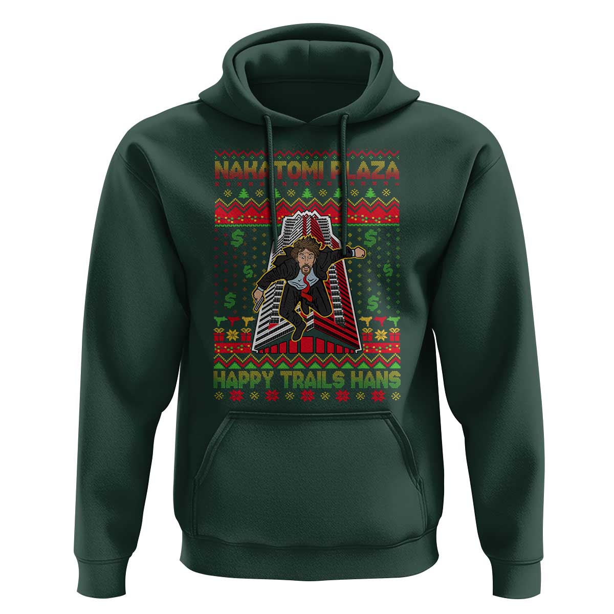 Christmas Nakatomi Plaza 1988 Hoodie Happy Trails Hans