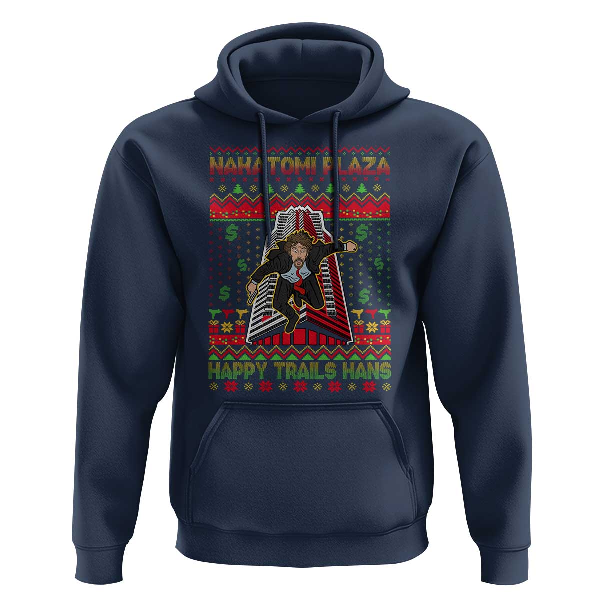Christmas Nakatomi Plaza 1988 Hoodie Happy Trails Hans