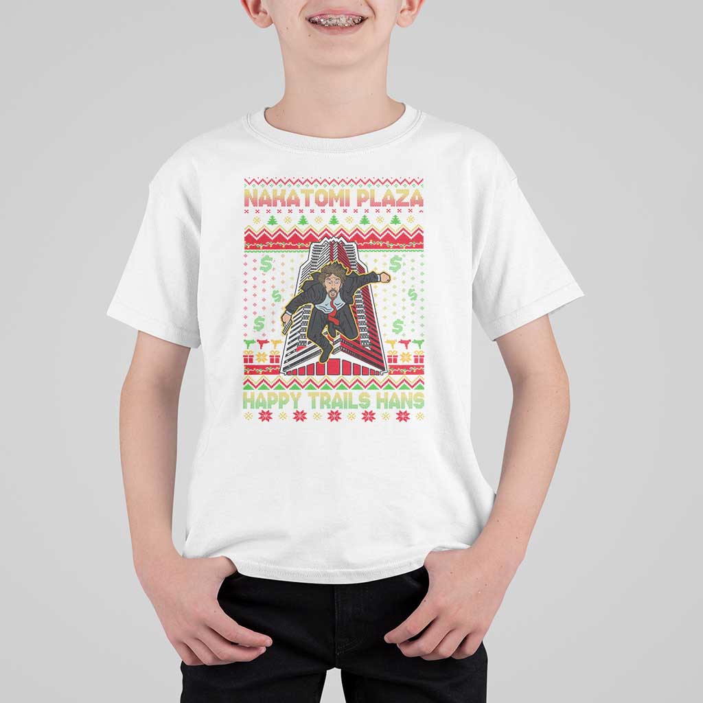 Christmas Nakatomi Plaza 1988 T Shirt For Kid Happy Trails Hans - Wonder Print Shop