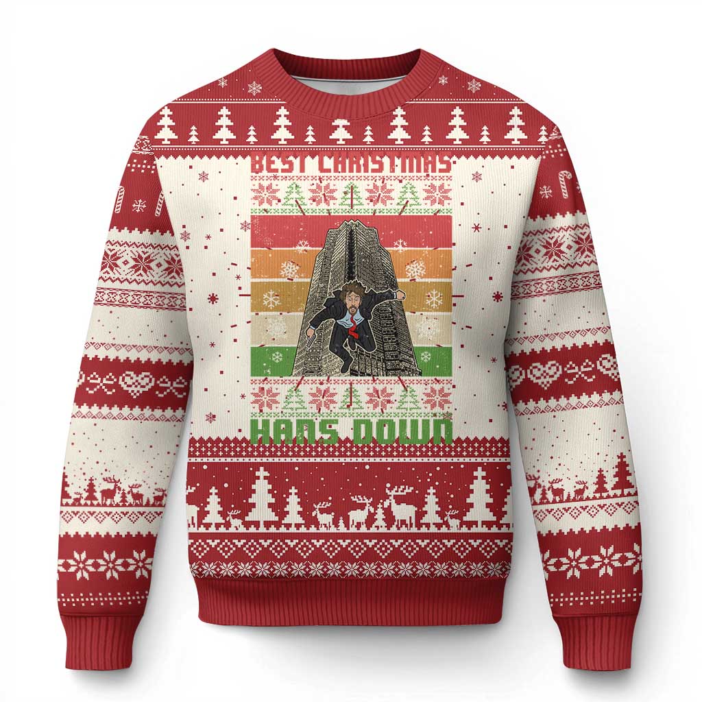 Best Christmas Hans Down Nakatomi 1988 Ugly Christmas Sweater - Wonder Print Shop