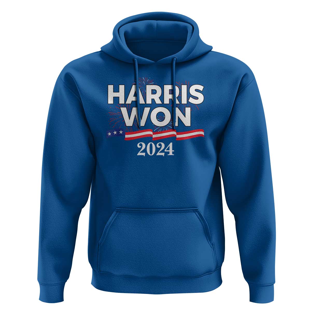 Harris Won 2024 Hoodie US President American Firework Patriotic