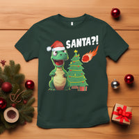 Funny Dinosaurs Extinction Santa Ugly Christmas T Shirt - Wonder Print Shop