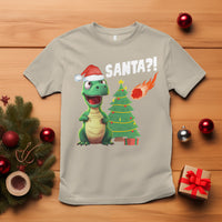 Funny Dinosaurs Extinction Santa Ugly Christmas T Shirt - Wonder Print Shop