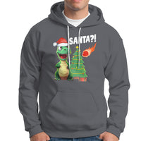 Funny Dinosaurs Extinction Santa Ugly Christmas Hoodie - Wonder Print Shop