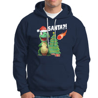 Funny Dinosaurs Extinction Santa Ugly Christmas Hoodie - Wonder Print Shop