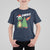 Funny Dinosaurs Extinction Santa Ugly Christmas T Shirt For Kid - Wonder Print Shop