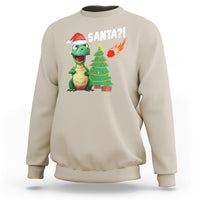 Funny Dinosaurs Extinction Santa Ugly Christmas Sweatshirt - Wonder Print Shop