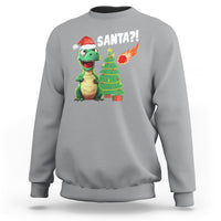 Funny Dinosaurs Extinction Santa Ugly Christmas Sweatshirt - Wonder Print Shop