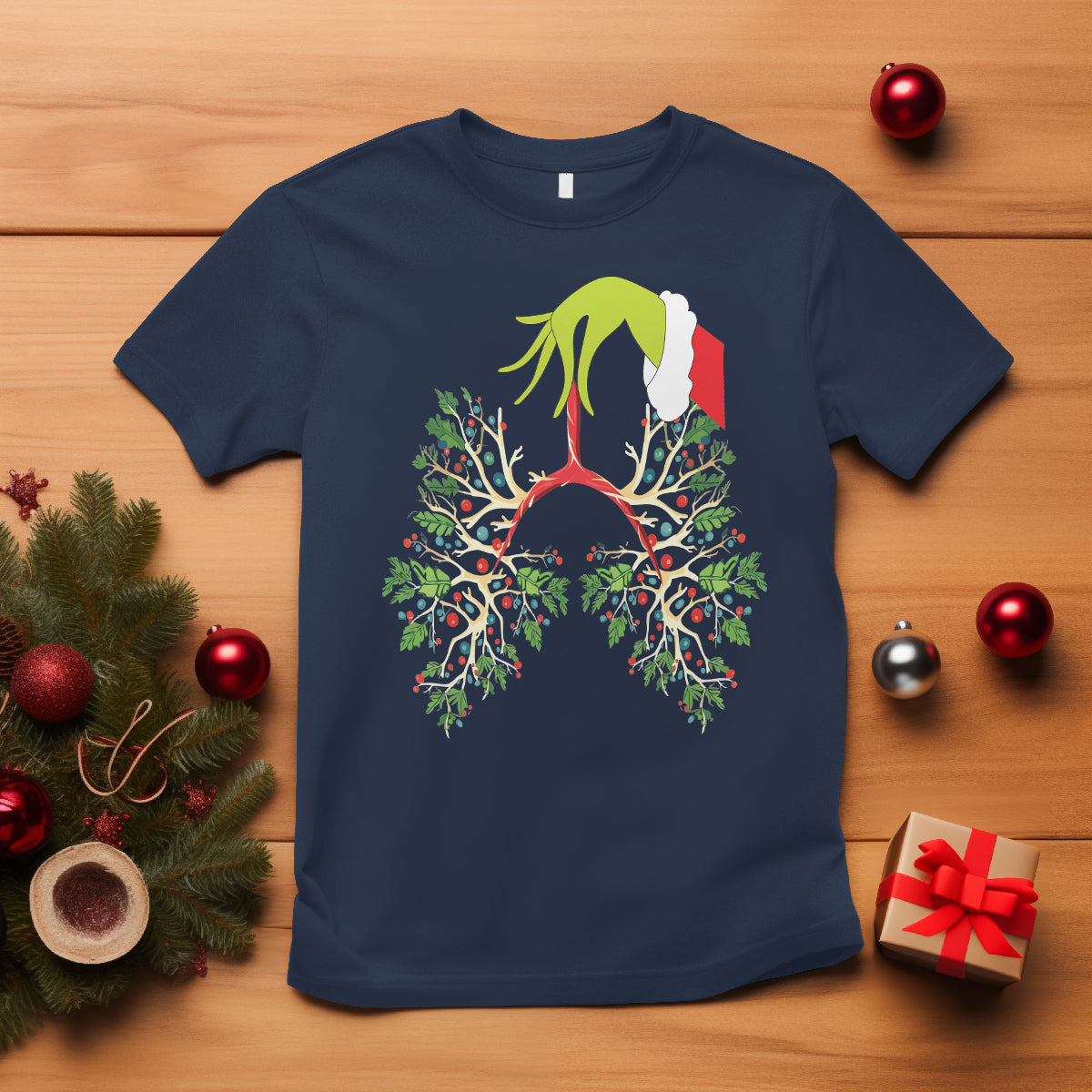 Respiratory Therapy Lung Christmas Light Therapist T Shirt - Wonder Print Shop