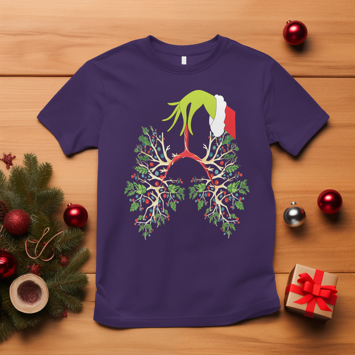 Respiratory Therapy Lung Christmas Light Therapist T Shirt - Wonder Print Shop