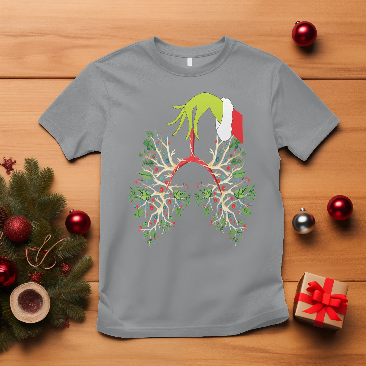 Respiratory Therapy Lung Christmas Light Therapist T Shirt - Wonder Print Shop