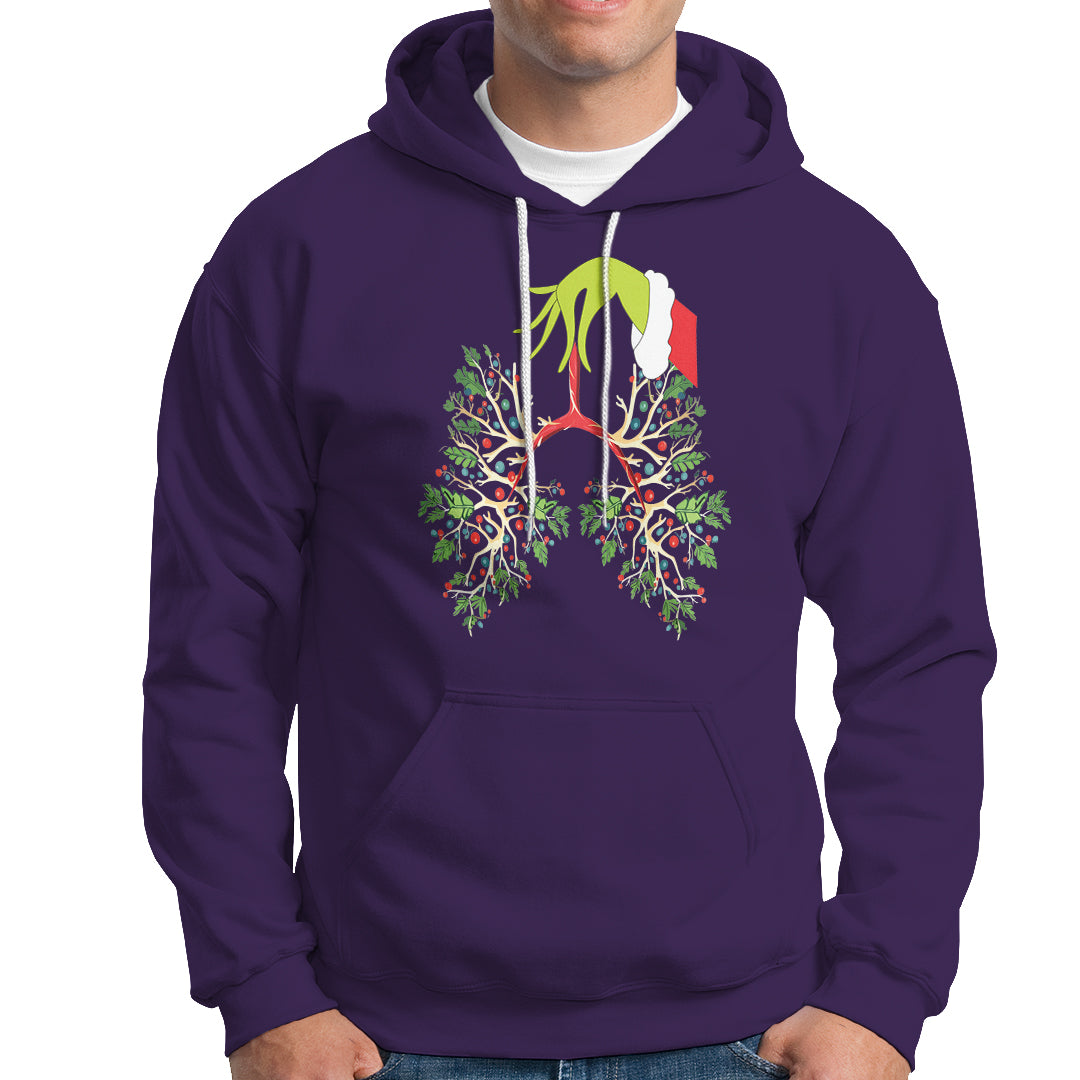 Respiratory Therapy Lung Christmas Light Therapist Hoodie - Wonder Print Shop