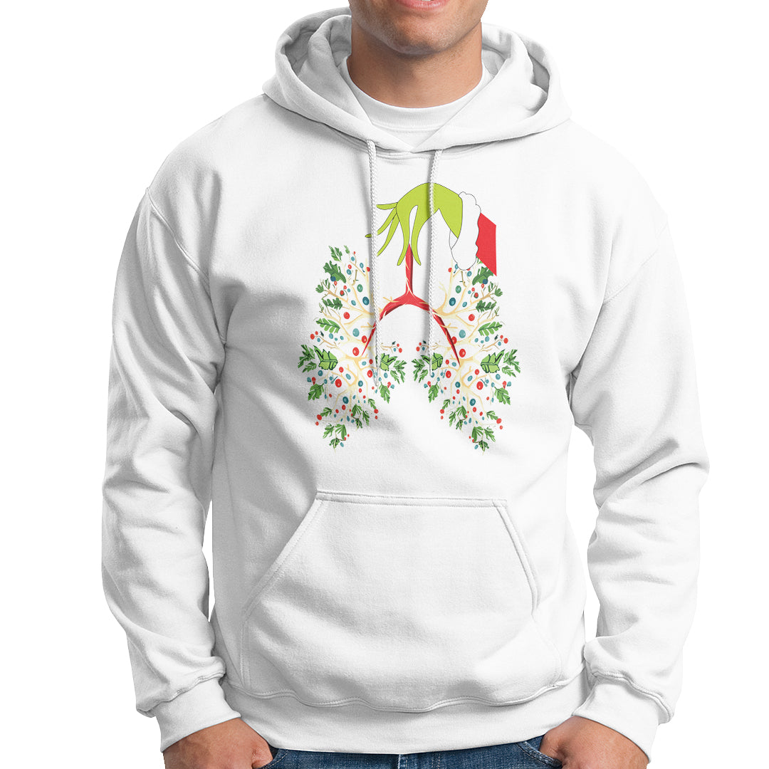 Respiratory Therapy Lung Christmas Light Therapist Hoodie - Wonder Print Shop
