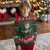 Candy Cane Cutie Christmas Cute Girl Kid Messy Bun Ugly Christmas Sweater - Wonder Print Shop
