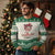 Candy Cane Cutie Christmas Cute Girl Kid Messy Bun Ugly Christmas Sweater - Wonder Print Shop