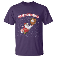 Christmas Baseball T Shirt Funny Santa Playing Baseball Merry Christmas - Wonder Print Shop