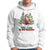 Christmas Sport Hoodie Eat Dink Be Merry Santa Claus Pickleball - Wonder Print Shop