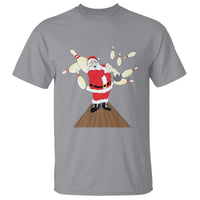 Christmas Bowling T Shirt Funny Santa Playing Bowling Merry Christmas - Wonder Print Shop