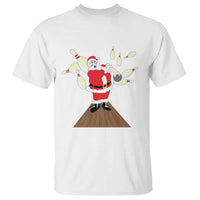 Christmas Bowling T Shirt Funny Santa Playing Bowling Merry Christmas - Wonder Print Shop
