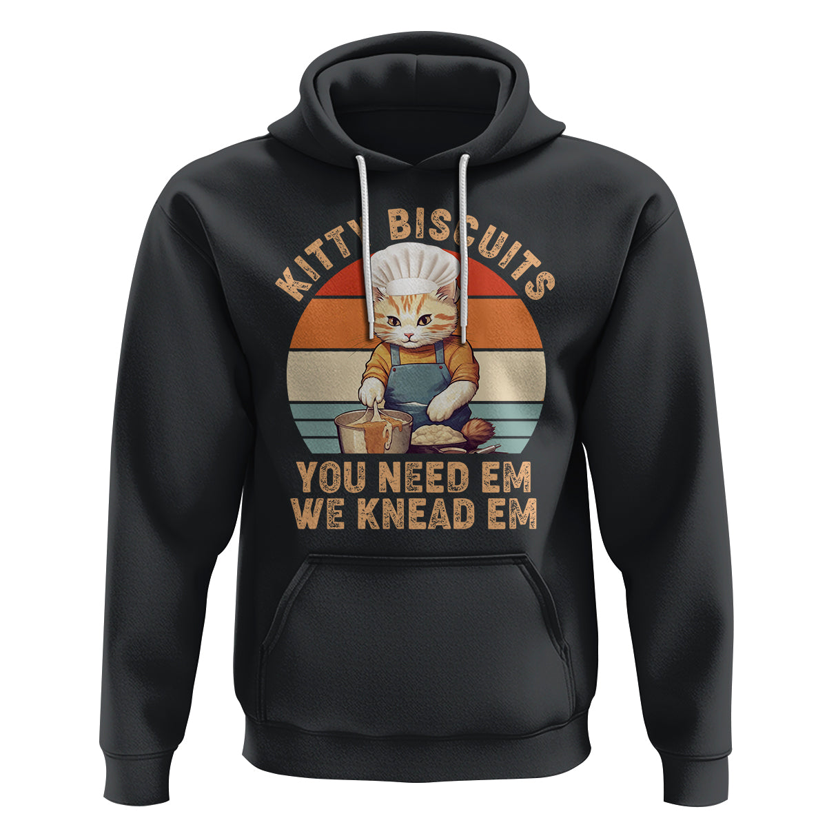 Kitty Biscuits You Need Em We Knead Em Vintage Hoodie - Wonder Print Shop