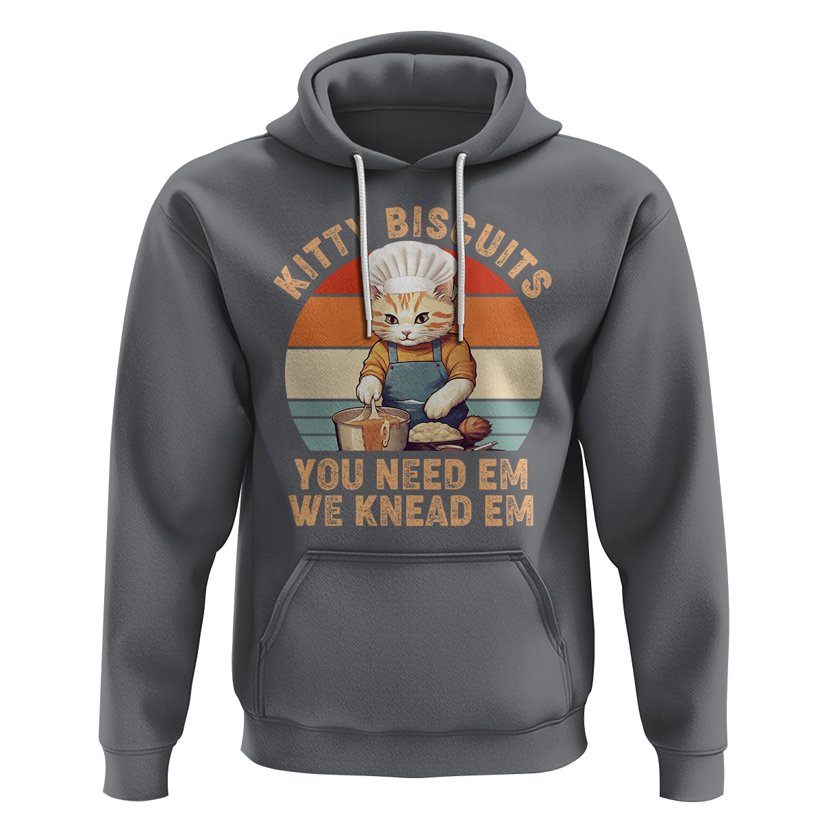 Kitty Biscuits You Need Em We Knead Em Vintage Hoodie - Wonder Print Shop