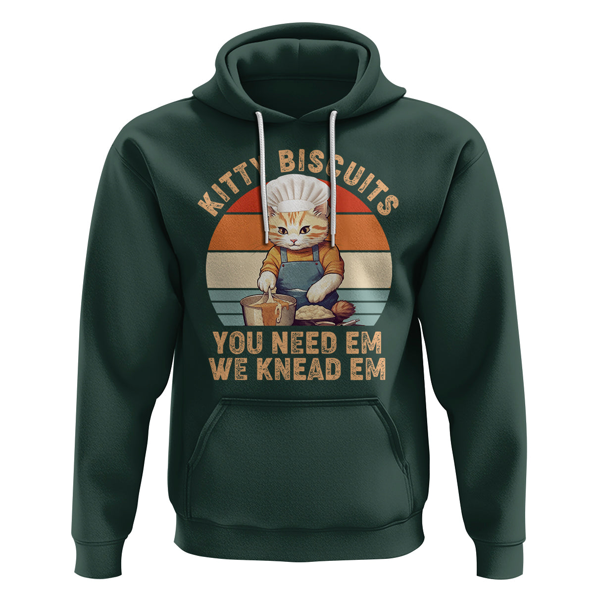 Kitty Biscuits You Need Em We Knead Em Vintage Hoodie - Wonder Print Shop